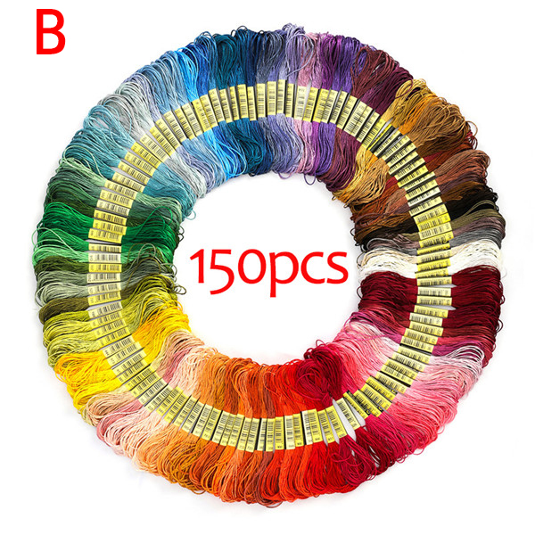 Magic Embroidery Pen Punch Needle Kit Craft Embroidery Threads Cross Stitch Embroidery Hoop DIY Knitting Sewing Accessory Tools: B
