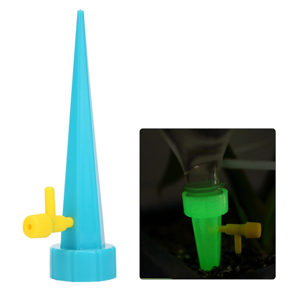 PVC Flower Automatic Watering Device Houseplant Plant Pot Imitation Bird Good Permeability Home Garden Plant Growing Accessories: Blue 1PCS