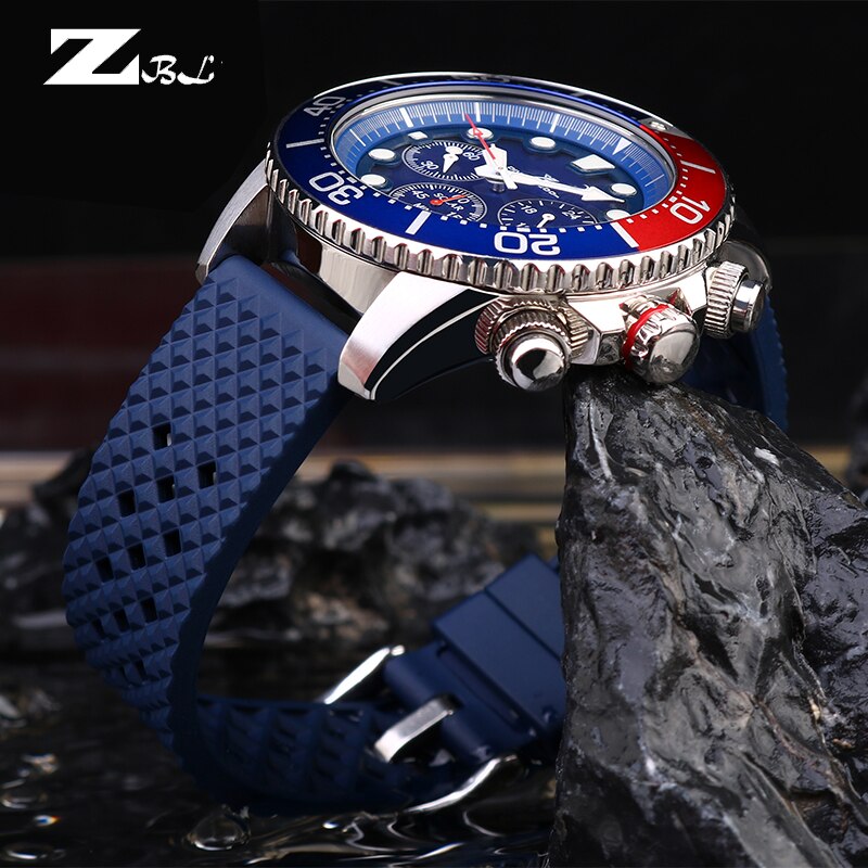 Fuerman Rubber watch strap 20mm 22mm Quick Diving Waterproof Bracelet FKM Fluorine Rubber for s-eiko Ti-ssot