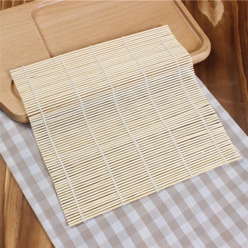 Estufas rodantes de bambú para Sushi, paletas de arroz japonesas, herramientas, molde para arroz, rodillo, accesorios de cocina DIY, 1 ud.: Default Title