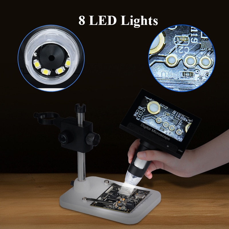 USB connectable Portable with LCD Display Digital Camera, LCD Digital Microscopes 1000x Digital Zoom