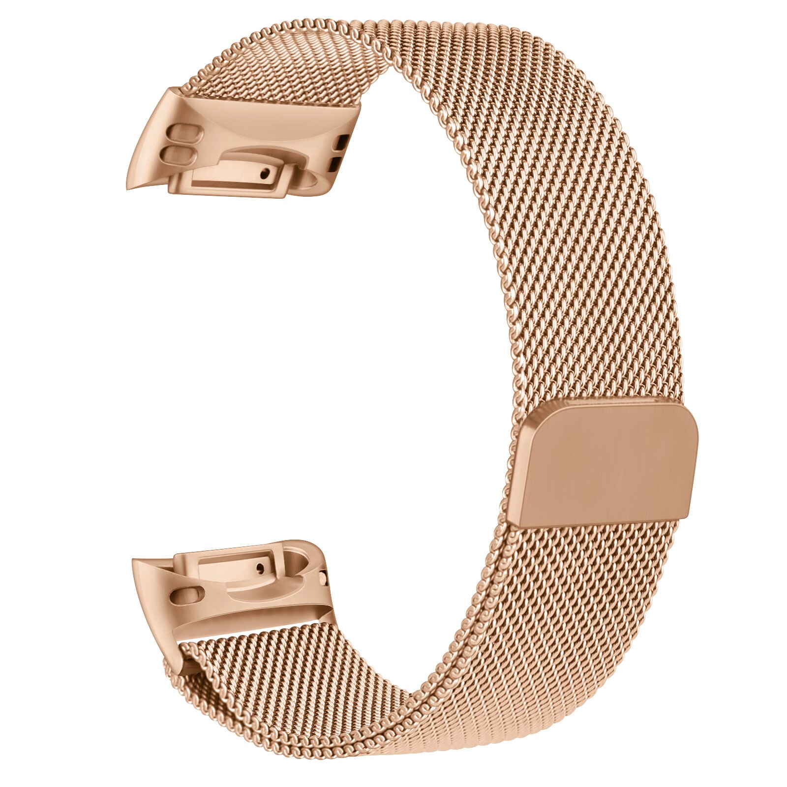 For Fitbit Charge 5 Strap Metal Magnetic Watch Band For Fitbit Charge 5 Band Wristband Watchband Strap Replacement Accessory: Rose Gold