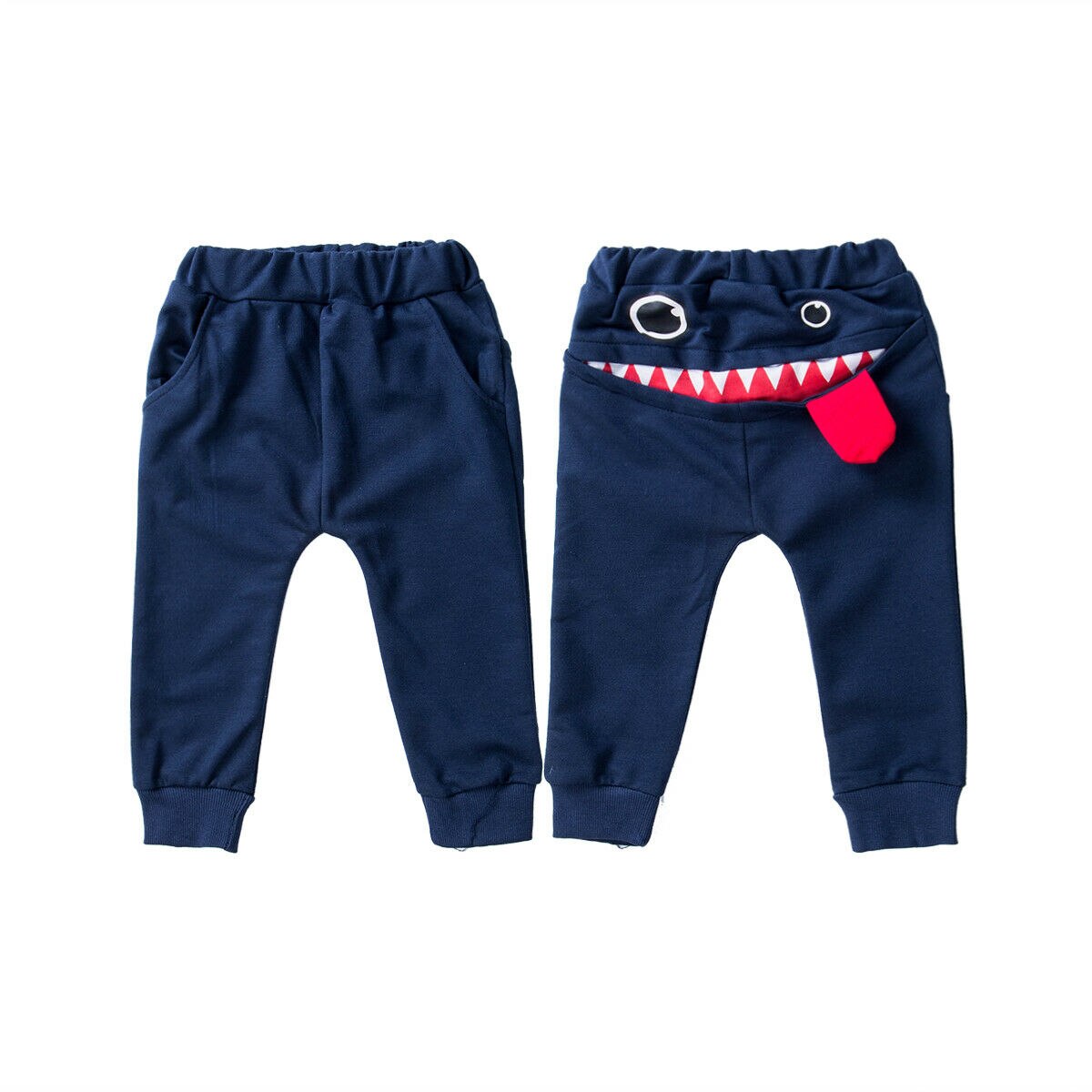 Toddler Kids Baby Boys Big Mouth Monster Print Harem Pants Bottom Trousers Clothes for 0-4Y