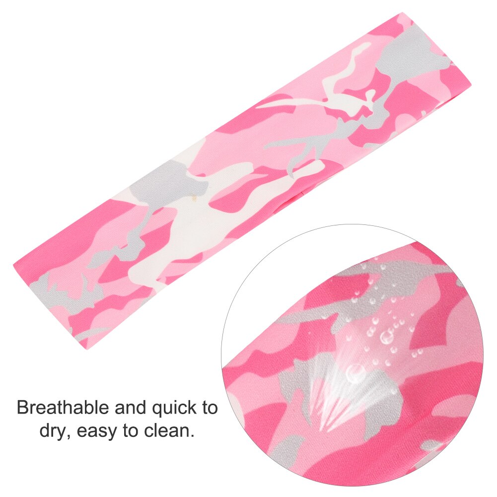 Sport Hoofdband Elastische Professionele Camouflage Printing Sport Hoofdband Elastische Zweetband Voor Outdoor Running Fietsen Accessoire