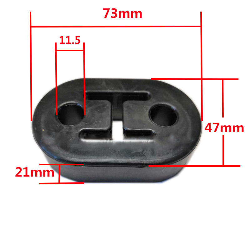 Durchmesser 11mm 2 Löcher Universal- Auto Gummi Auspuff Schwanz Rohr Halterung Aufhänger Unterstützung Isolator Blau Schwarz verrotten