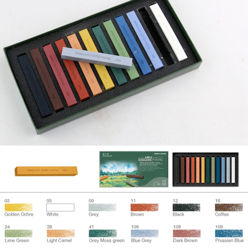 12 Colors Life Darwing Oil Pastel Artist Student Graffiti Painting Drawing Pen School Stationery Art Supplies Soft Crayon