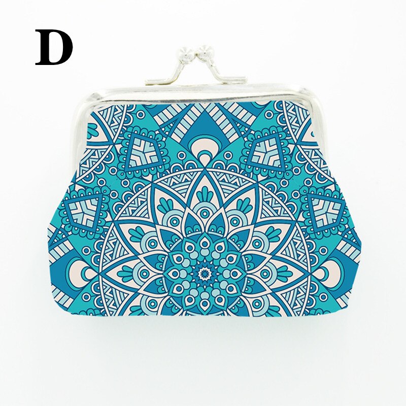 6 Stijlen Bohemen Vrouwen Portemonnee Vintage Nationale Wind Portemonnee Met Hasp Dame Clutch Bag Kleine Verandering Pouch: D