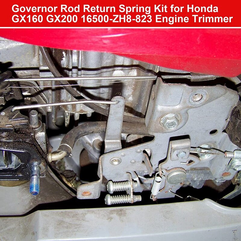 Kit de ressorts de rappel, assortiment de ressorts de régulateur, jeu de tiges de liaison d'accélérateur pour Honda GX140 GX160 GX200 12 pièces