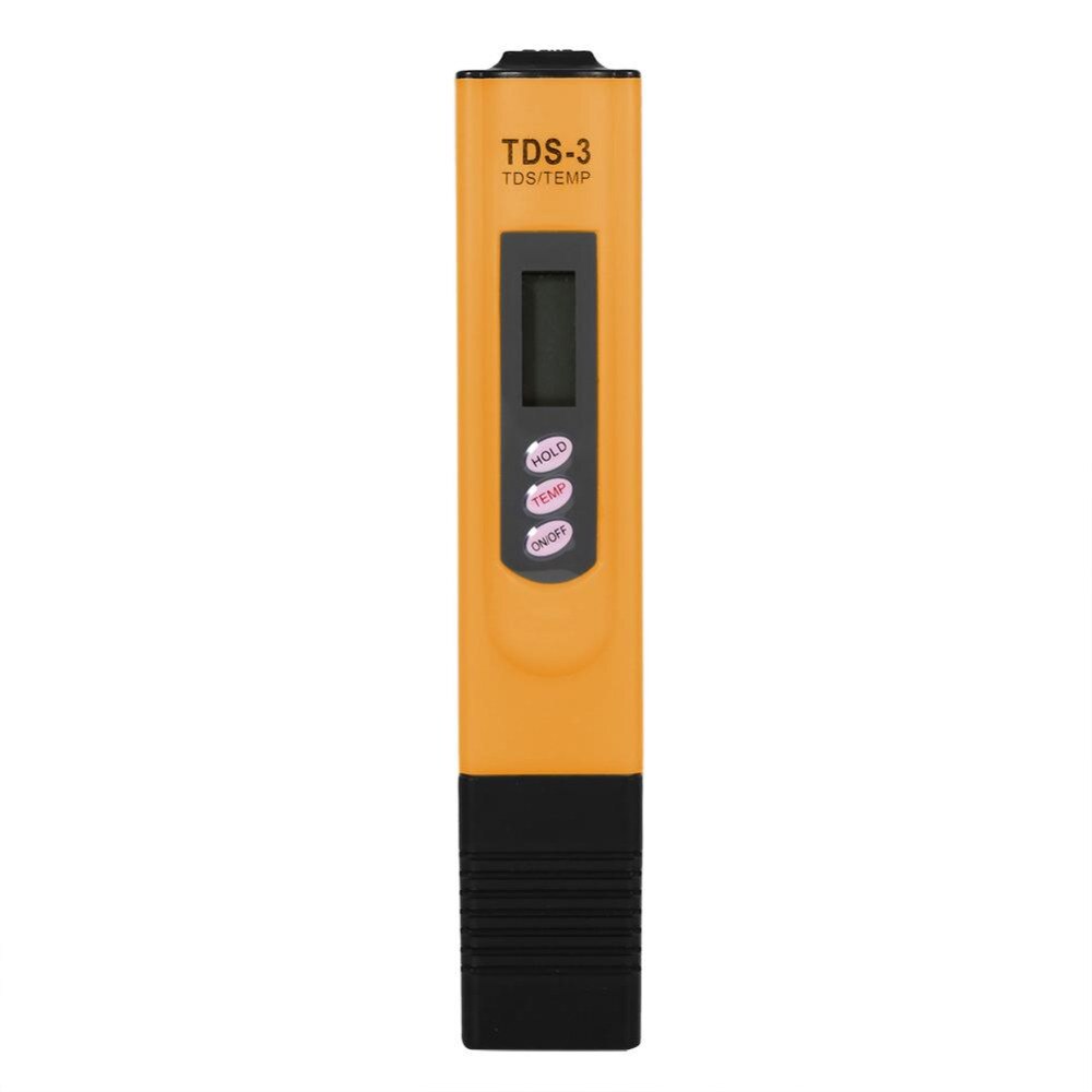 Portable mètre numérique LCD eau test stylo pureté filtre TDS mètre testeur 0-9990 PPM Temp Portable mesure outils: Orange