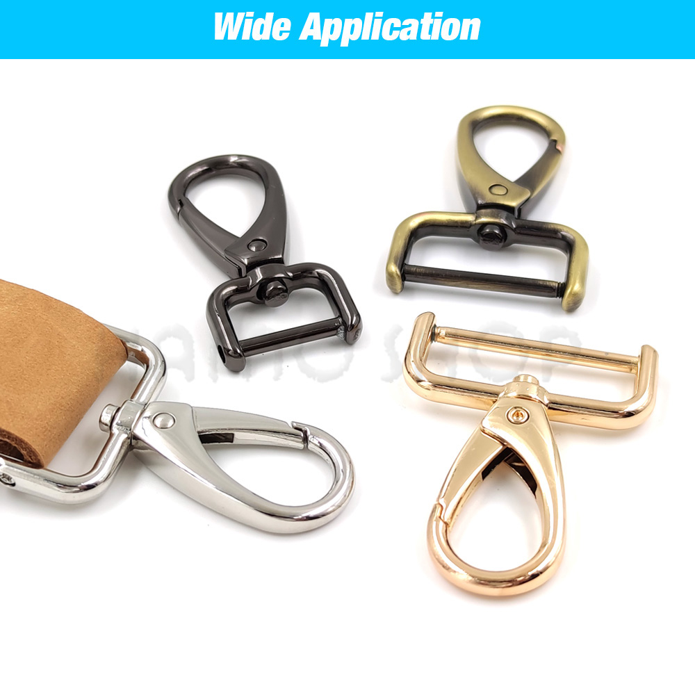 16/20/26/32/38mm Metal Detachable Snap Hook Trigger Clips Buckles Hooks For Leathercraft Strap Belt Keychain Webbing Pet Leash