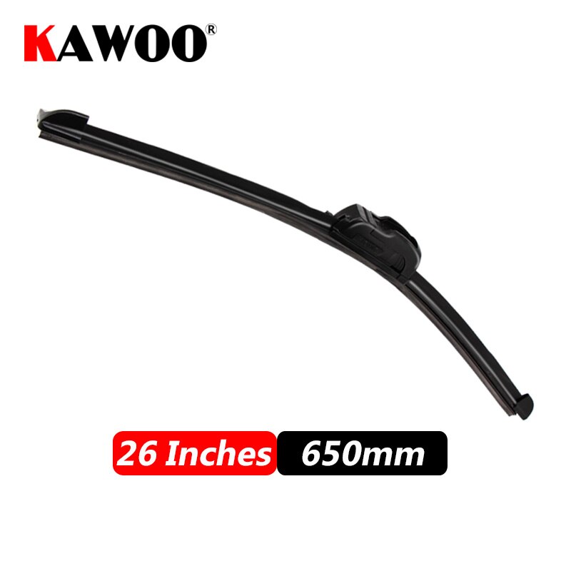 KAWOO Car Wiper Blade U Hook Universal Frameless Bracketless Rubber Car Windshield Wipe Blades 14"16"17"18"19"20"21"22"24"26"28": Beige / 13Inches 325mm