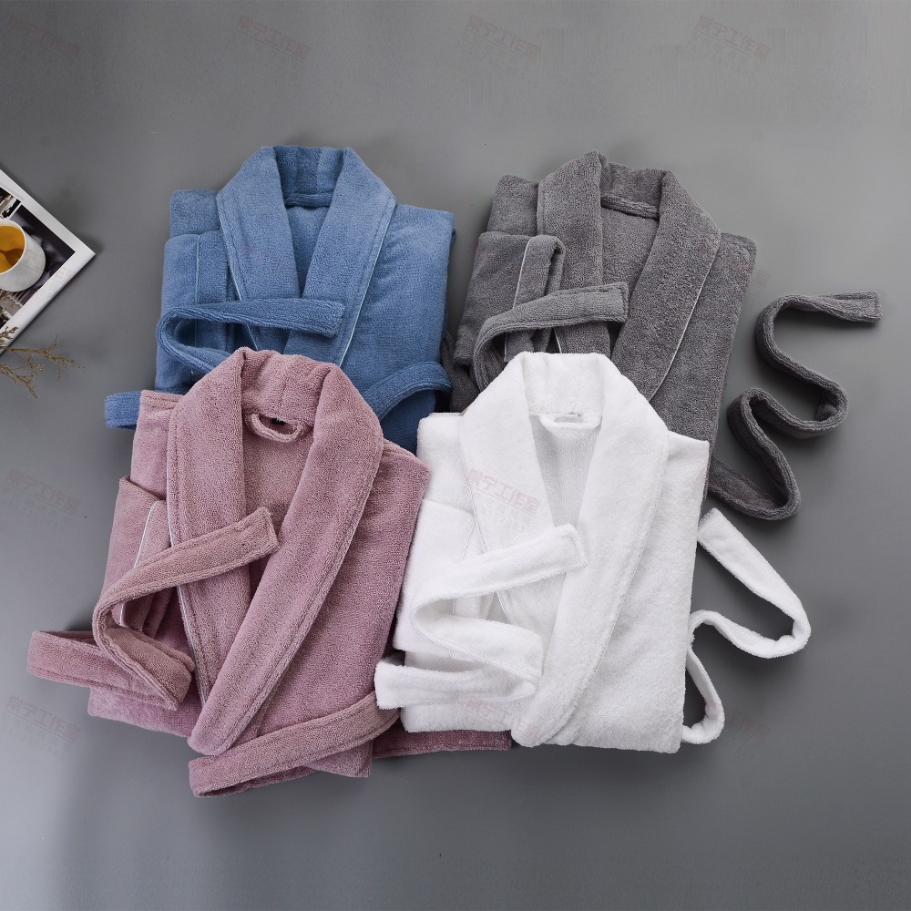 Tykkere menn badekåpe håndkle fleece vinter avslappet lange varme badekåper menn nattøy kapper jul bryllup brudepike kapper