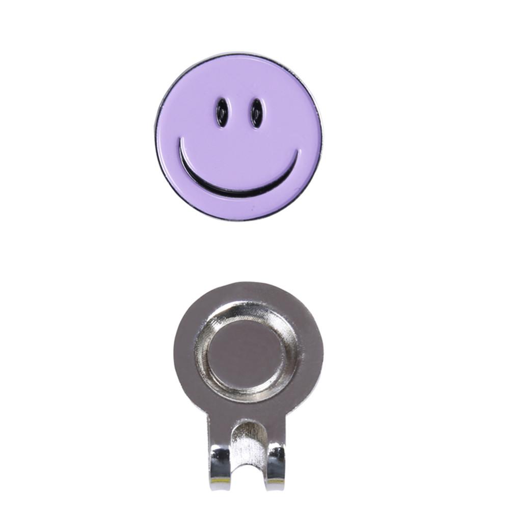 1 piezas resistente cara sonriente de aleación magnética sombrero Clip Golf pelota ajuste para gorra de Golf accesorios de Golf al aire libre golf marcador