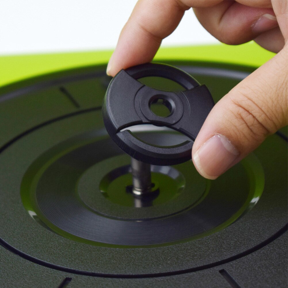 2pcs Vinyl Adapter Phonograph Mini 45RPM Audio Turntable Replacement 7inch Plastic Home Accessories 37MM Music Technicas