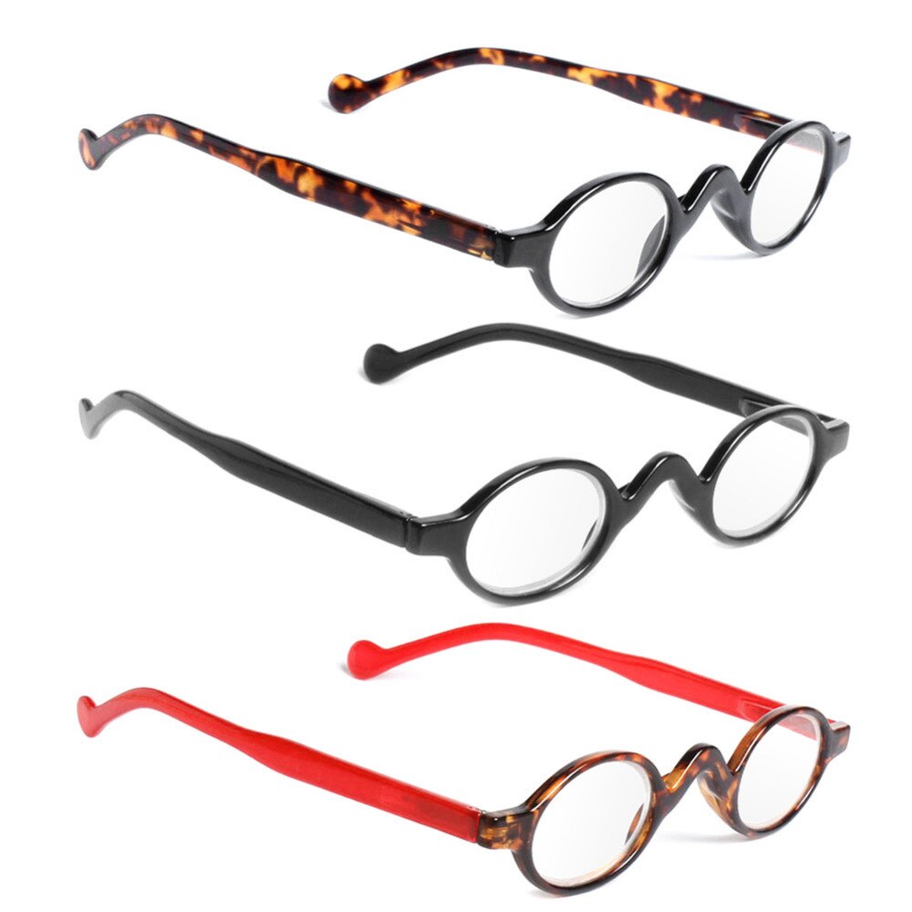 Vintage Kleine Ronde Frame Mannen Vrouwen Lezers Leesbril Verziend Glazen