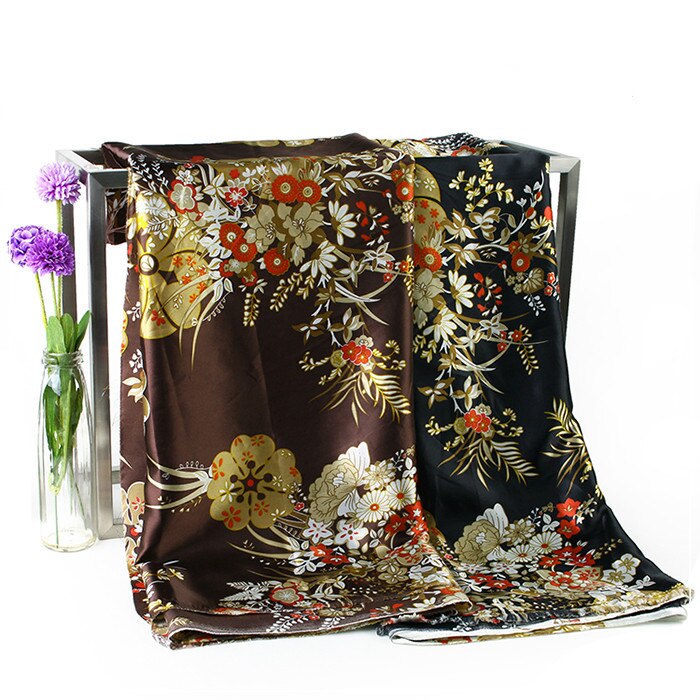 150cm satin stof udskrivning hanfu cheongsam stof tøjkasse dekoration frakke foring stof tørklæder tørklæde gør-det-selv klud
