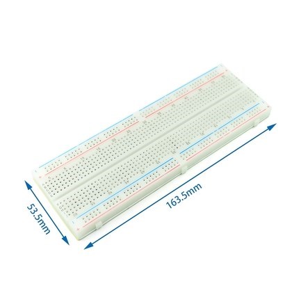 Steckbrett verbindung kabel Mini Steckbrett transparent splicable See bord Experiment bord: 53x163 Weiß