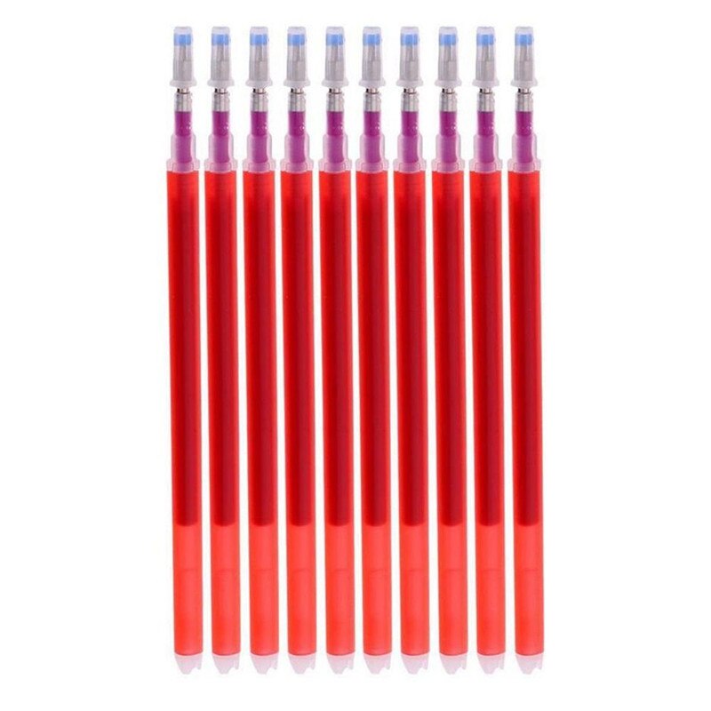 Heat Erasable Pen Refll 10 Pcs Red Black Ink Auto-Vanishing Refills School Supplies Stationery Writing Pen Refills: Red