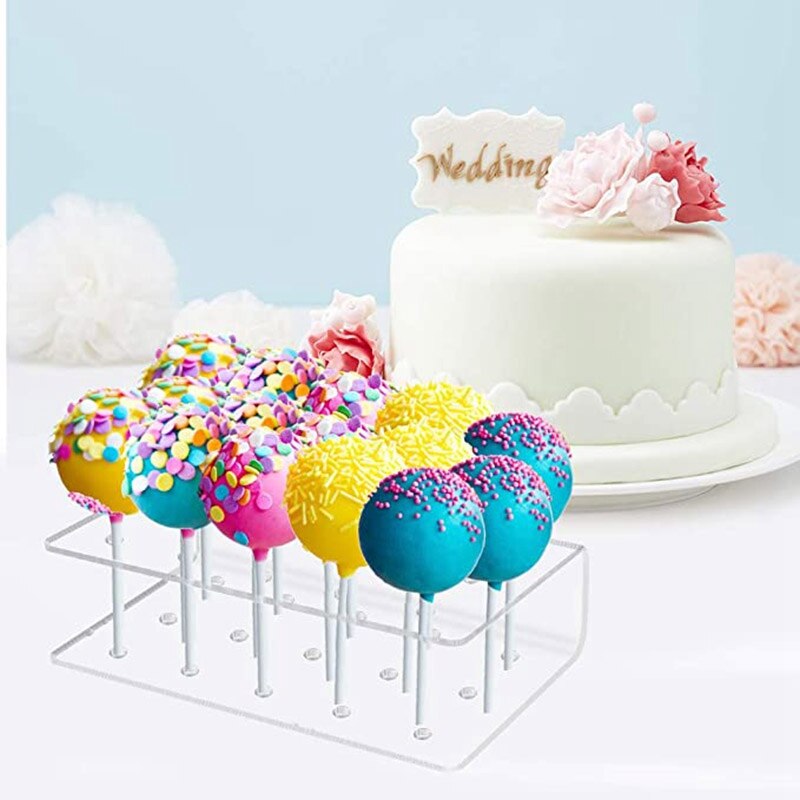 3 stuks lolli houder 15 gaten helder acryl taartstandaard display lolli standaard houder display voor bruiloften en feesten
