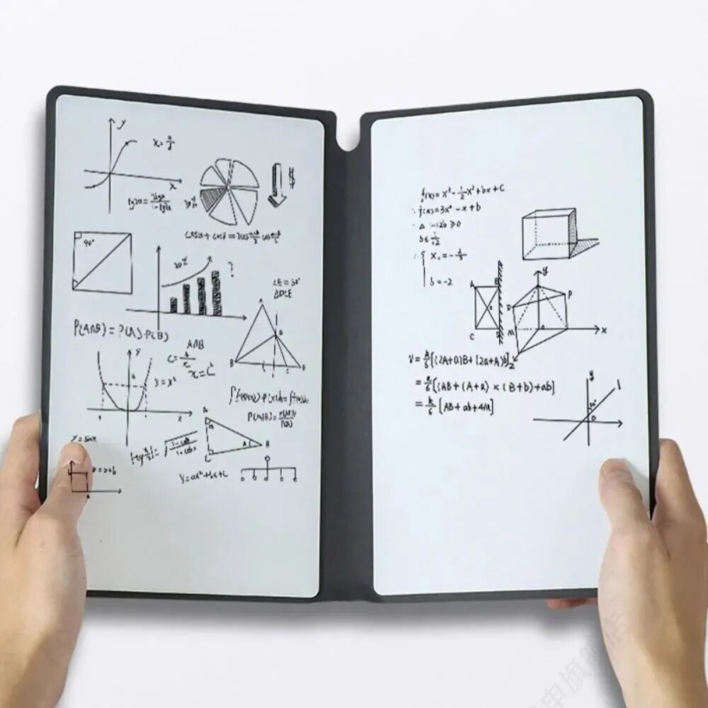1-teiliges wiederverwendbares Whiteboard-Notizbuch-Set mit Whiteboard-Stift, Löschtuch, Leder, Notizblock, Wochenplaner, tragbar, stilvoll, Büro