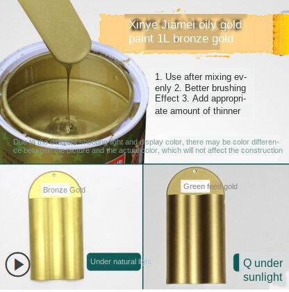 1L Fettige Handwerk farbe verrotten kupfer farbe gebürstet schwarz Durcheinander Bronze- Rose Gold farbe für Handwerk Möbel Statuen Färbung: Bronze- Gold