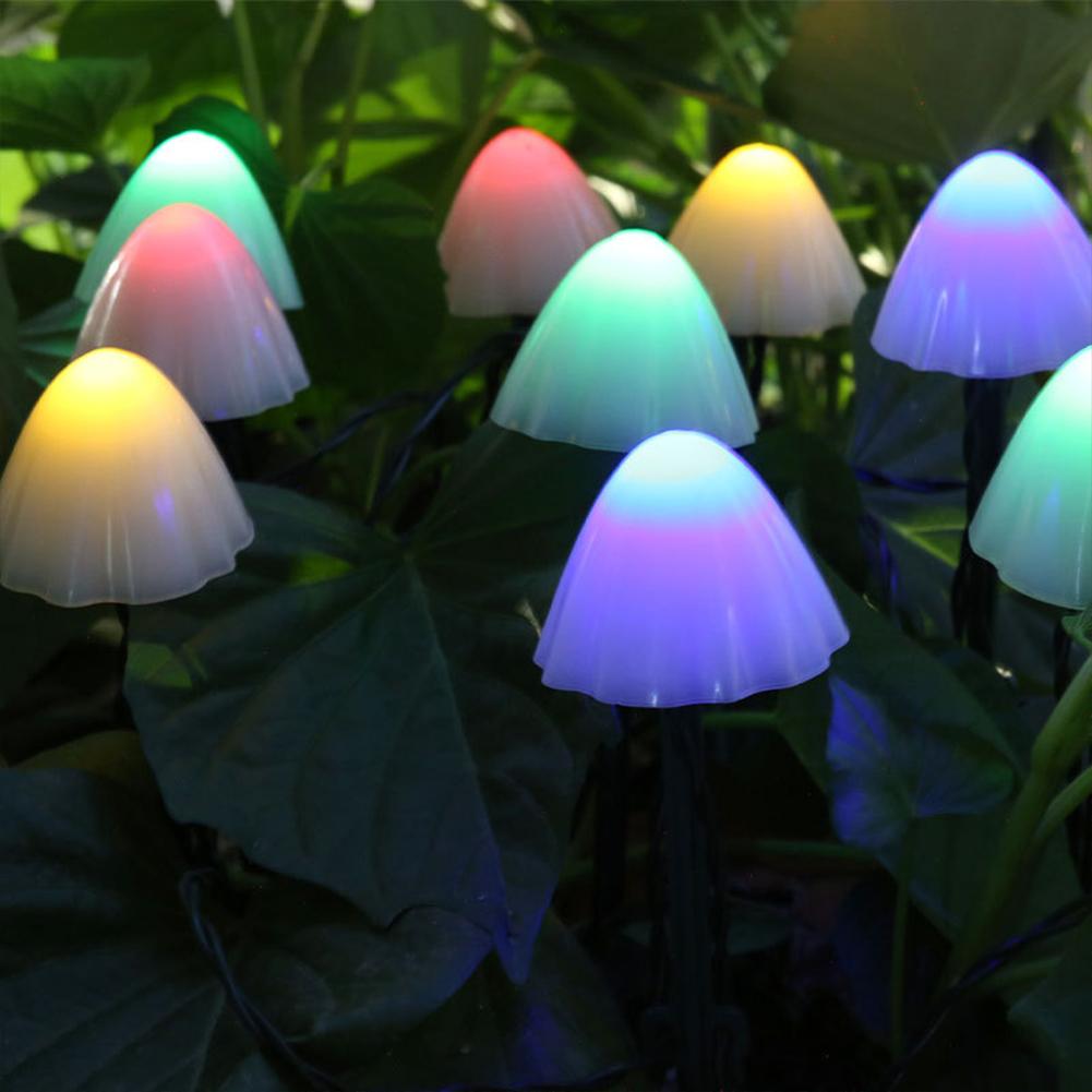 BrightPath Light - 10-Teilige Wasserdichte Solar-LED-Pilzleuchte
