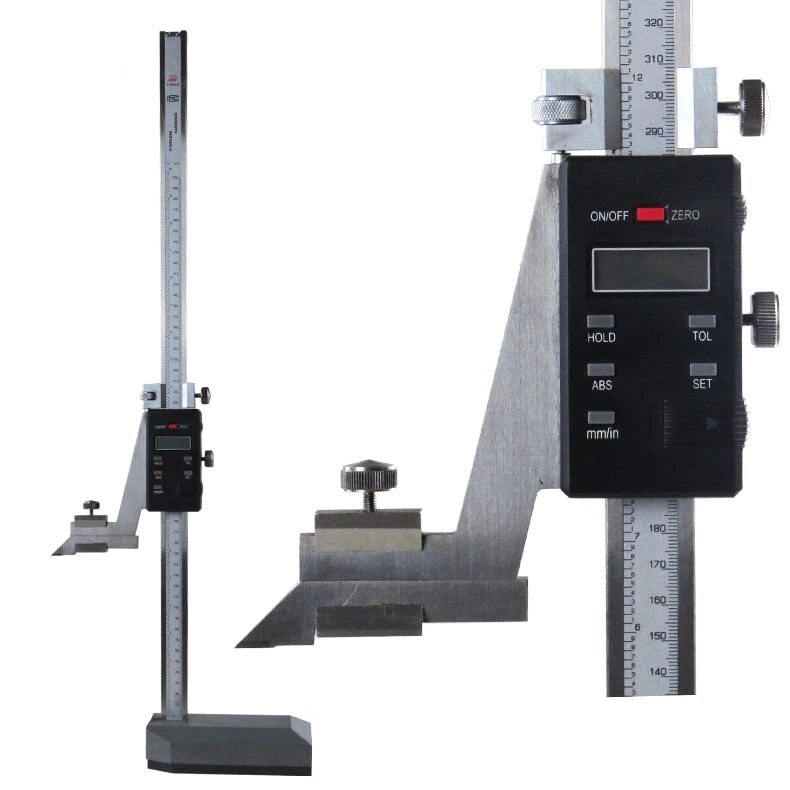 Stainless steel Digital Height Gauge 0-150mm/6" plastic Caliper Electronic Woodworking Measurement Tool with magnetic base