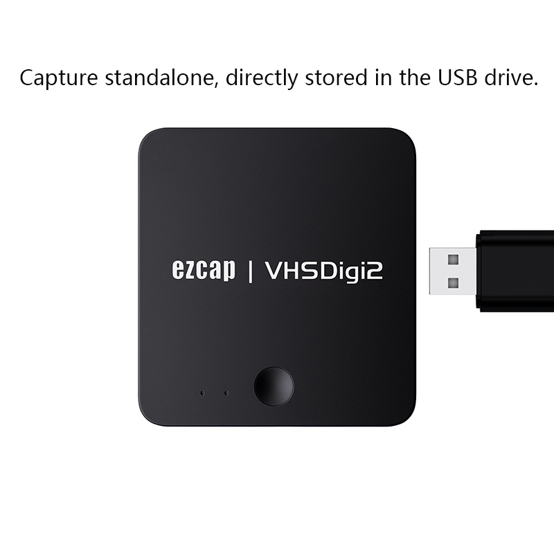 EZCAP181 AV Converter Recorder Video Capture VHS Digitizer DVD TV Box Recording To USB Flash Disk TF No need PC HDMI Output