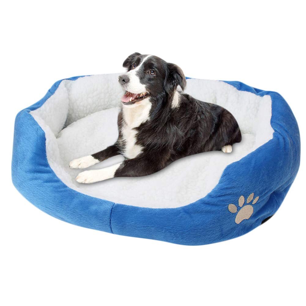 Cama de perro de felpa cálida para dormir, colchoneta para mascotas con cubierta extraíble para perros, gatos, TN99