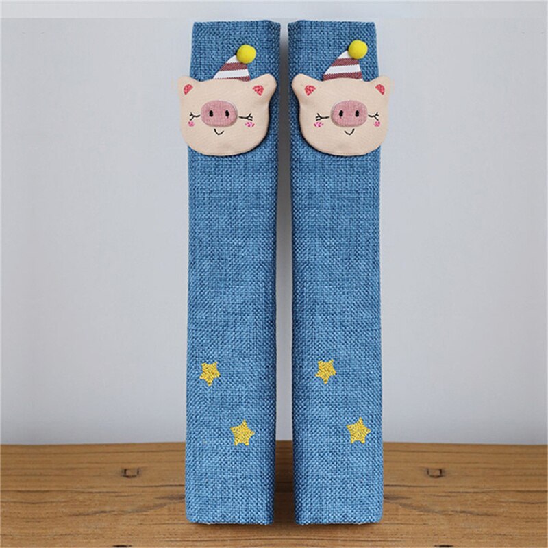 Cubiertas de manija de puerta de nevera, Protector antideslizante de 2 piezas, guantes de doble puerta para refrigerador, accesorios de decoración del hogar transparentes para mantener el calor
