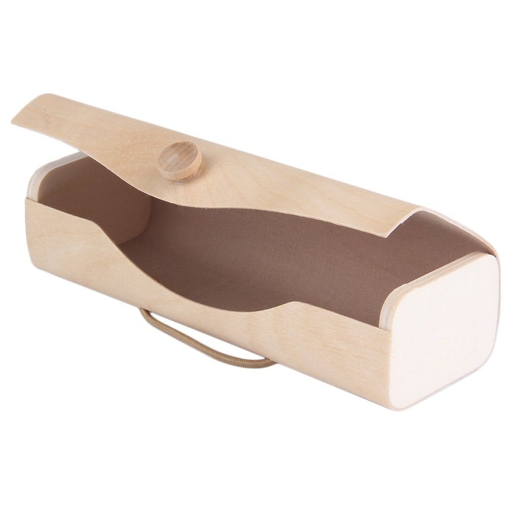Portable Wooden Sunglasses Box Case Eye Glasses Clam Shell Protector Store Sunglasses Children Eyewear Reading Glasses Holder