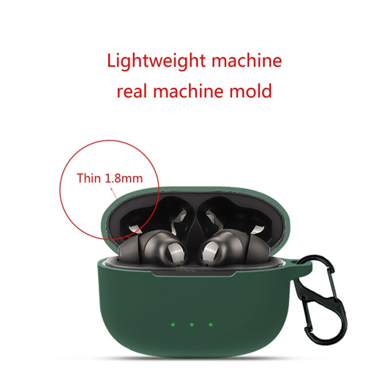 Housse antichoc Compatible avec Oraimo FreePods 3 étui de Protection des écouteurs étanche manchon antidérapant