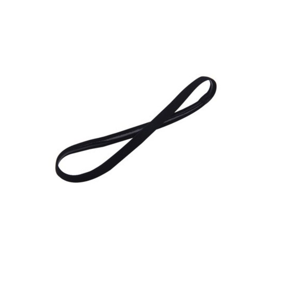 Snoep Kleur Rubber Touw Elastische Draad Koord Touw Rubber Band Elastische Stretch Koord Hoofdband Anti-Slip Yoga Sport Gym tool: Black