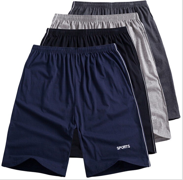 Pantalones cortos deportivos para hombre, Shorts de algodón de talla grande 10XL, 150KG, azul marino, negro, entrenamiento, ropa holgada de gran elasticidad para el hogar