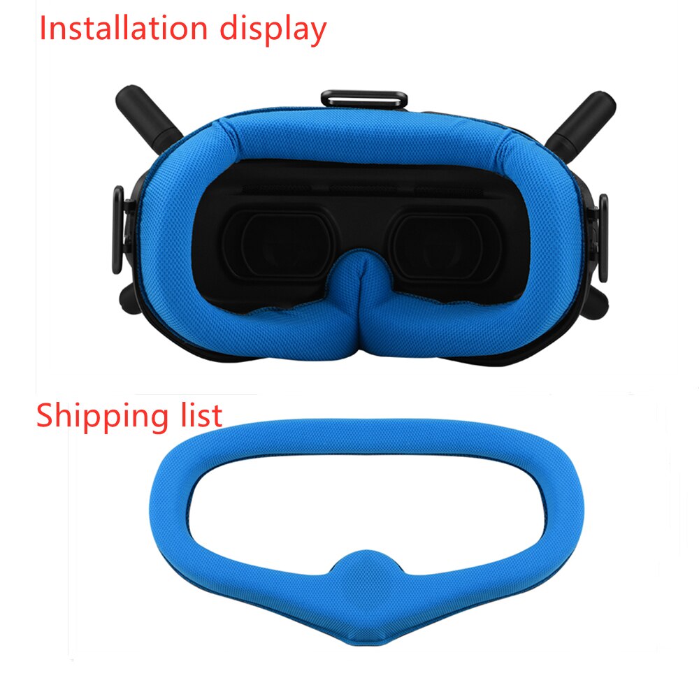 Auge Pad Einstellbare Kopfband Band für DJI FPV Combo Brille V2 Gesicht Platte Ersatz Kit für DJI FPV Drone brille Zubehör: Eye Pad  blue