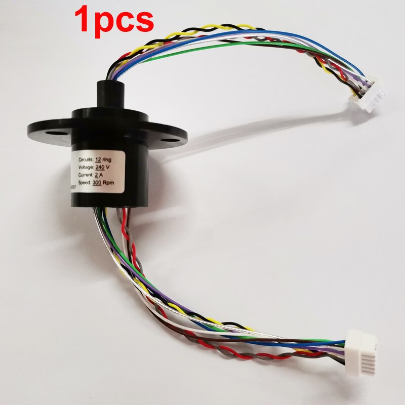 1PC 10 Channel 2A 22mm Wires Capsule Slip Ring Mini Rotate Dining Table Slipring DIY Fish Wheel Conductive Signal Collector Ring