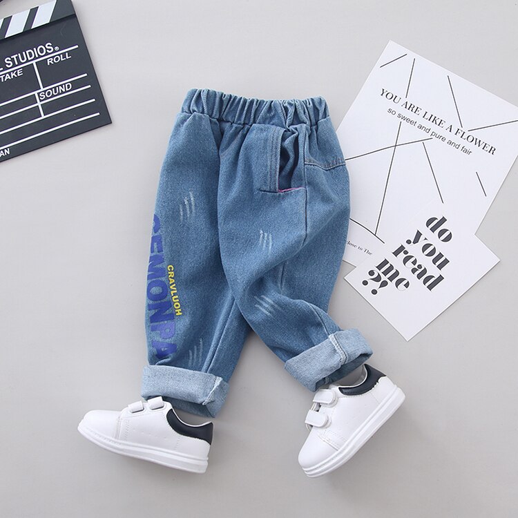 Baby Boys and Girls Monogrammed Jeans Kids Denim Pants Children's Clothing: 24M