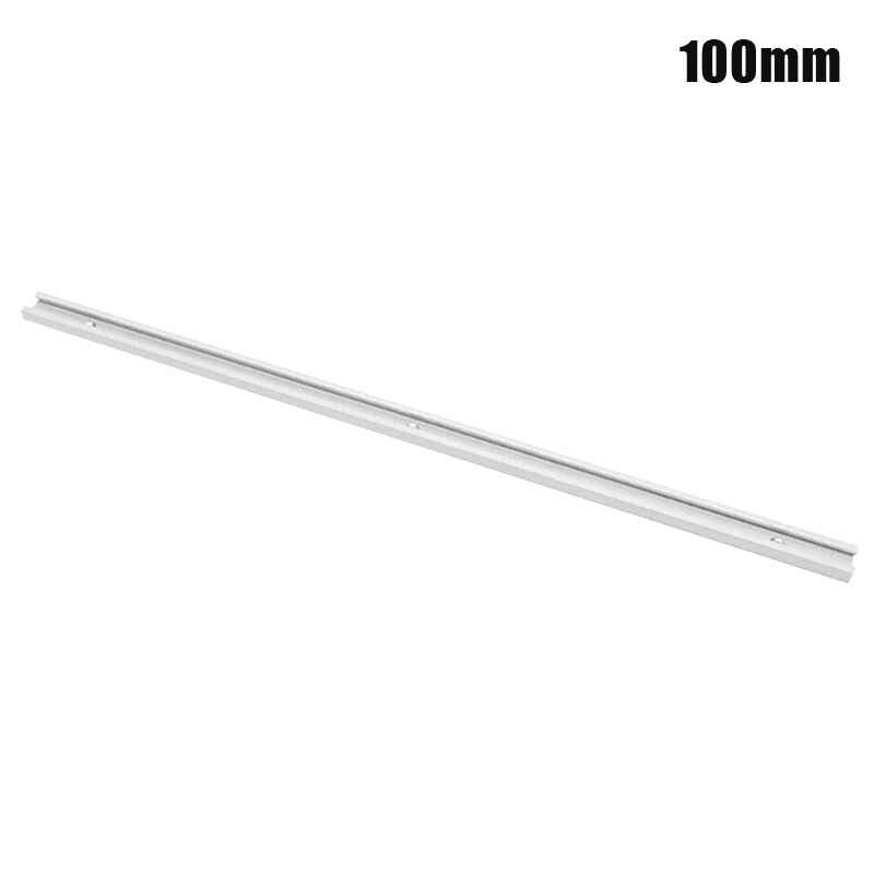 Pince de voie biseautée menuiserie | En alliage d'aluminium, rail à fente en T, goulotte de travail du bois, accessoire bricolage-M25: 500mm / WHITE