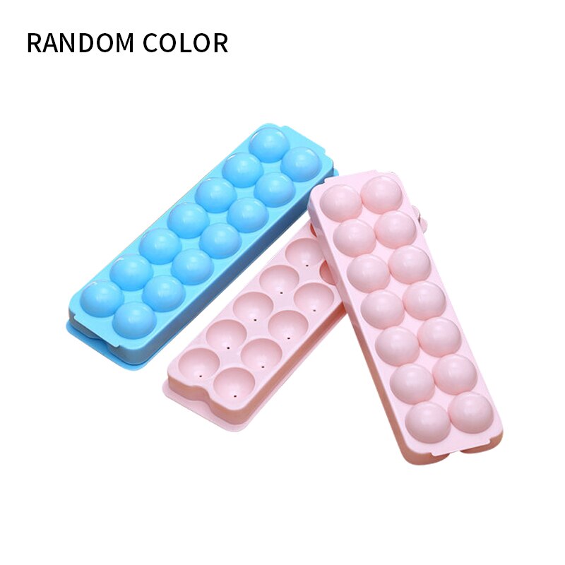 20 /14/18 Grids Stackable Ice Cube Mold Ice Cube Tray For Whiskey Cocktail Ice Ball Cube Maker Safety Plastic Sphere Mould: random 14 grids