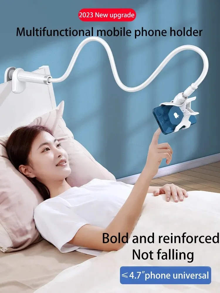 360 Clip support pour téléphone Portable support Portable Flexible paresseux lit support de bureau support de bureau pour iPhone Samsung Xiaomi 70 cm