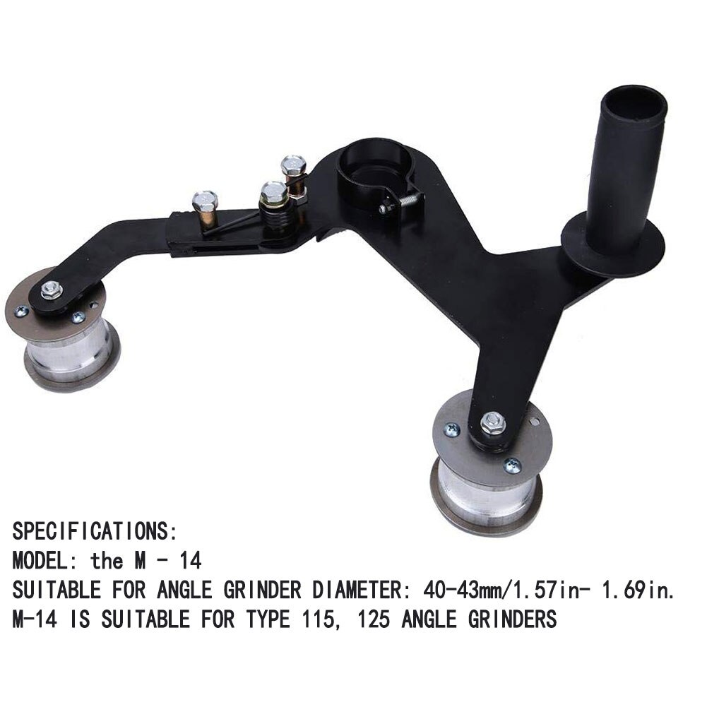 Hand Grinder Polijstmachine M14 Schuren Riem Machine Dark Red Ronde Buis Bandschuurmachine Voor Slijpen Smeden Polijsten Gemonteerd Leuningen
