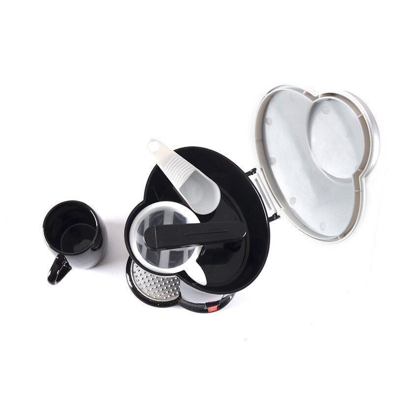 Mini husholdning elektrisk dryp kaffemaskine automatisk kaffemaskine dobbelt brug amerikansk kaffemaskine kaffemaskine espresso