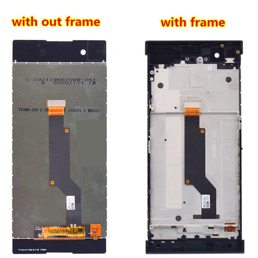 Pour Sony Xperia XA1 LCD écran tactile numériseur assemblée avec remplacement de cadre G3116 G3121 G3112 pour 5.0 "SONY XA1 LCD