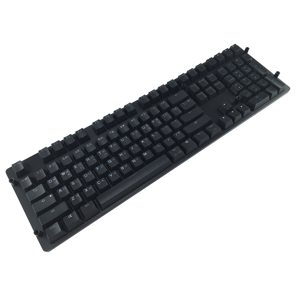 Cool Jazz Double-shot Black Thick PBT ANSI Korean layout 108 backlit Keycaps OEM Profile Keycap For MX Mechanical Keyboard