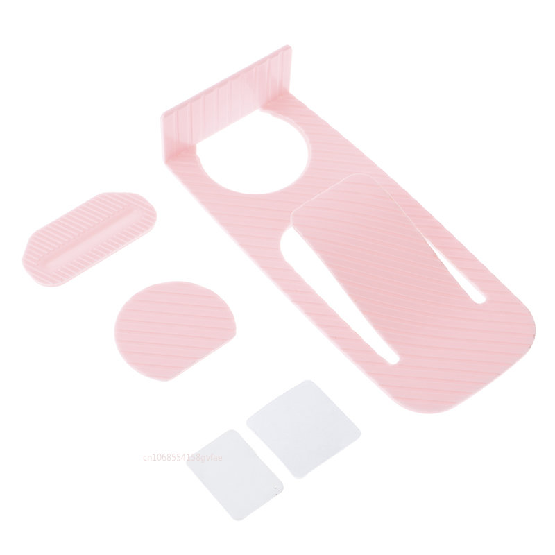 Invisible Door Stopper Stick Anywhere Simply and Easy Stick Door Holder Open Door Wedge Holder Multifunctional: Pink