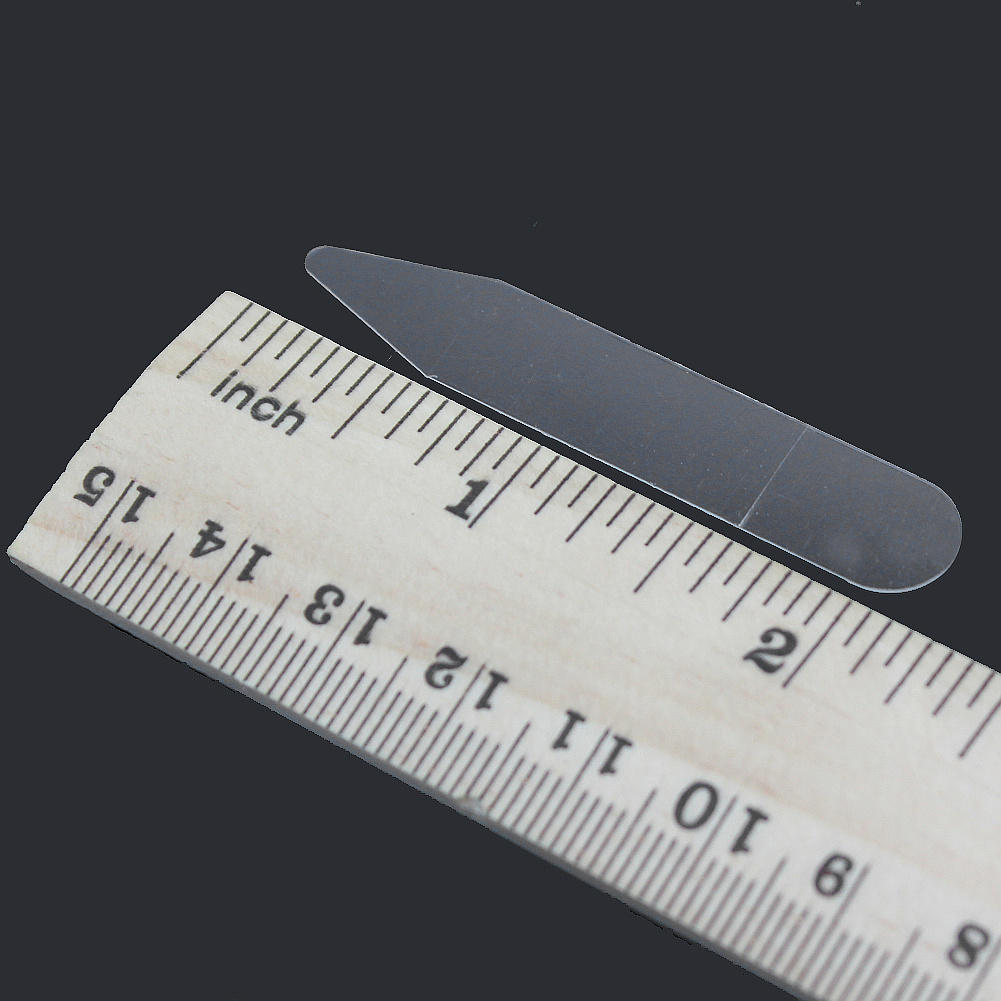 200Pcs Plastic Kraag Baleinen Blijft Botten Set Voor Dress Shirt Mannen Clear Plastic Kraag Blijft