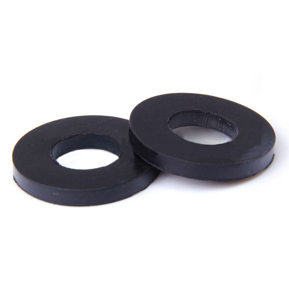 10 Stück flache Dichtungen Innendurchmesser 4 mm-30 mm NBR Gummi-O-Ringe Anti-Öldichtungsscheiben Schwarz