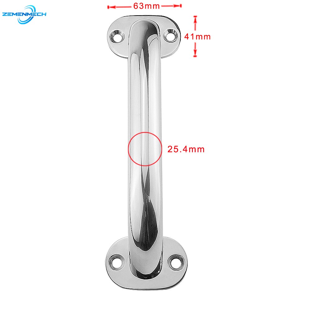 Boot Zubehör 400mm Marine Grade 316 Edelstahl Haltegriff Tür Handlauf Grip Schiene Haltegriff Griff Boot Luke yacht