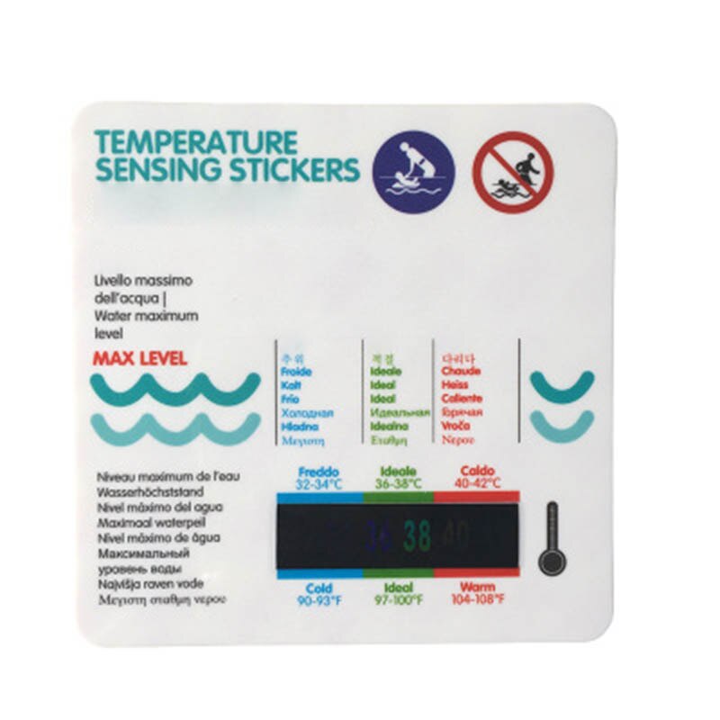 10 stk badekar pool tegneserie temperaturkort baby shower vand sensor klistermærke baby sundhedspleje yh -17