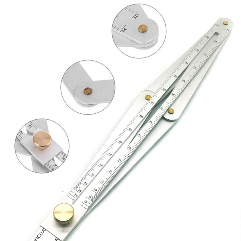 Multifunctional Carpentry Diagonal Ruler Woodworking Trimming Decoration Yin Yang Corner Ceiling Artifact Tool Protractor